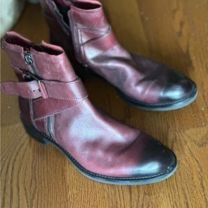 Ecco burgundy boots